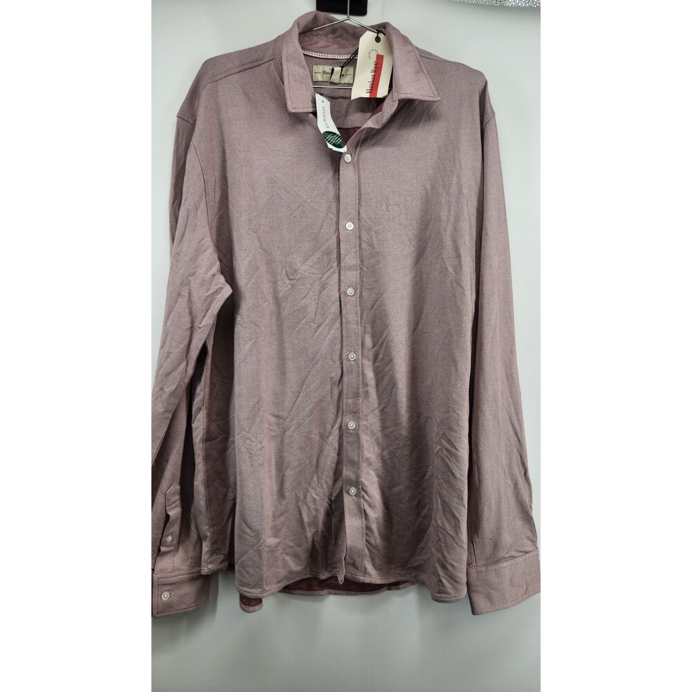 Hawker Rye Mens Red XL Tall Knoxford Long Sleeve Button Shirt NWT